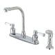 thumbnail image 1 of Grifo de cocina Kingston Brass Paris de 8 pulgadas, centralizado, con rociador, 1 of 1