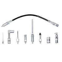 Ioensy - Kit De Acoplador De Grasa De 9 Piezas Kit De Accesorios De Engrase De Aleación De Acero De Alta Dureza