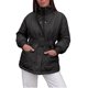 thumbnail image 2 of INSPIRE CHIC Chaqueta Acolchada con Cinturón para Mujer Cuello Alto Manga Globo Cremallera Grande Negro, 2 of 6