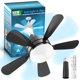 thumbnail image 1 of Ventilador de Luz WZZIW 45 cm Regulable 3000K‑6500K con Control Remoto, 1 of 9