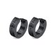 thumbnail image 1 of Aros Vikingos Punk Black Runas Vikingas Hombre Mujer, 1 of 3