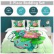 thumbnail image 5 of Bulb_asaur Print Bedding Set Pattern Duvet Cove Set 3 Pieces 1 Quilt Cover And 2 Pillowcases for Women Men Teens, 5 of 5