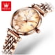 thumbnail image 2 of Reloj de Cuarzo para Mujer Esfera Esmeralda Detalles de Cristal Correa Acero Inoxidable verde para uso diario variante verde, 2 of 3