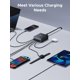 thumbnail image 3 of Cargador de escritorio UGREEN GaN de 100W con 6 puertos USB-C, 3 of 9
