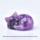 thumbnail image 1 of 1pc Sleeping Cat Crystal Carving - Healing Stone for Home Decor and Gift, 1 of 5