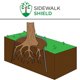 thumbnail image 3 of Barrera de control de raíces para árboles Sidewalk Shield, uso estándar, 3 of 6