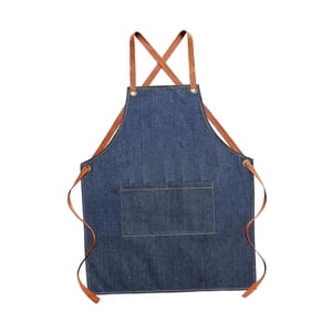 Magideal - Delantal De Mezclilla Cross Back Delantal De Cocina Unisex Adulto Con Bolsillo Grande Delantal Babero Para Baberos Multifuncionales Para , Delantal Para Delantal Para Niños