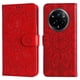 thumbnail image 1 of Funda tipo cartera FOXDOCK para Realme 14 Pro , diseño girasol en relieve, cuero PU, cierre magnético, soporte y tarjetero, 1 of 5