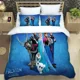 thumbnail image 1 of x246 Bed SheetsFrozen Pattern Quilt Cover With Pillowcases Microfiber Digital Printed Bedding Set Twin Full 3-Piece Bedding Set (1 Duvet Cover + 2 Pillow Shams) nj246, 1 of 5