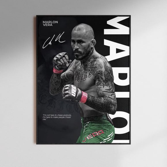 Cuadro UFC Marlon “Chito” Vera Peso Gallo + Marco Negro