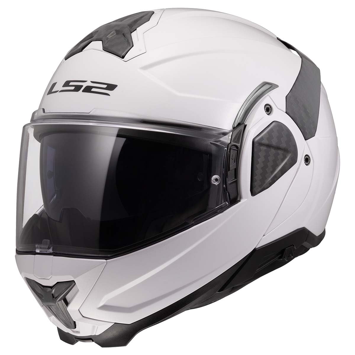 Casco De Moto Ls2 Advant Ii Modular Con Parasol Blanco