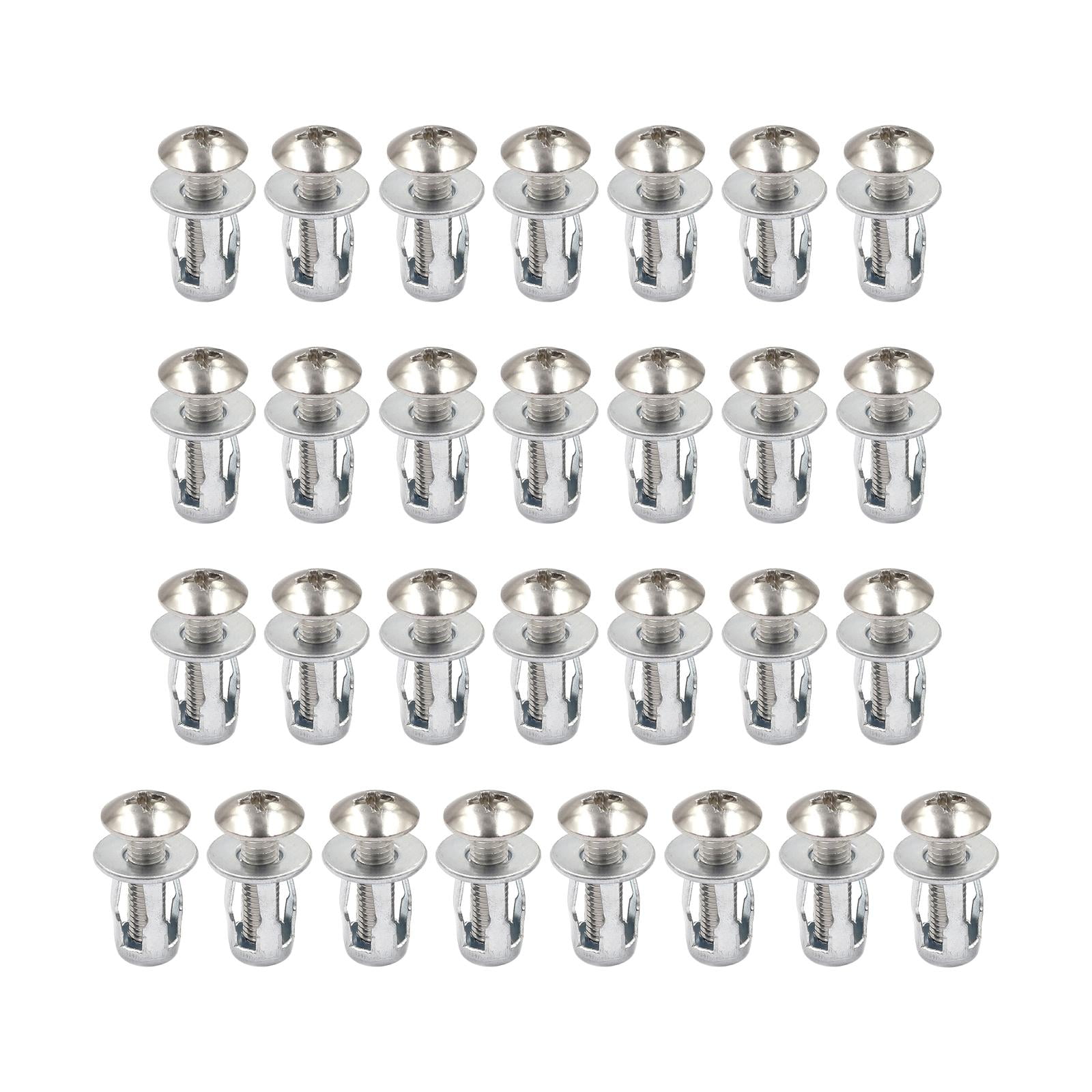 Magideal - 30 Piezas Remaches De Pétalo Tuercas Jack Tuercas Inserciones Roscadas Tapón De Expansión Anclajes De Tornillo Para Instalación De Lámpara Decoración M6x25