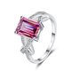 thumbnail image 2 of Moissanite Anillos para Mujer 3Uds Corte Esmeralda Color D VVS1 Anillo de Diamante de Plata Esterlina 925 Moissanite Anillos de Boda Aniversario Compromiso para Mujer con Certificado, 2 of 7