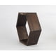 thumbnail image 2 of Repisa hexagonal de madera color chocolate, 2 of 5