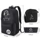 thumbnail image 5 of Mochila Pawsky Skateboard Anime con Carga USB y Candado Negra 26x12x43 cm, 5 of 8