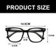 thumbnail image 2 of Gafas con bloqueo de luz azul para hombre y mujer, cuadradas, para ordenador, reducen la fatiga visual., 2 of 5