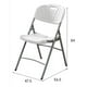 thumbnail image 5 of Silla Plegable De Plástico Y Hierro - Color Blanca, 5 of 5