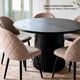 thumbnail image 2 of Silla de Comedor Tapizada Acolchada Metal Moderna Sora Beige, 2 of 8