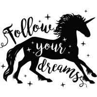 Rienda Libre Graphics - Decomural Follow Your Dreams Unicorn Ws-44661