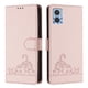 thumbnail image 1 of Funda tipo cartera FOXDOCK para Motorola Moto E22 4G/E22i 4G con soporte, ranuras, RFID, diseño de gato, 1 of 5