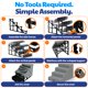 thumbnail image 4 of Escalera para Mascotas American Kennel Club Ligera de 4 Peldaños 41x61x36 cm, 4 of 7