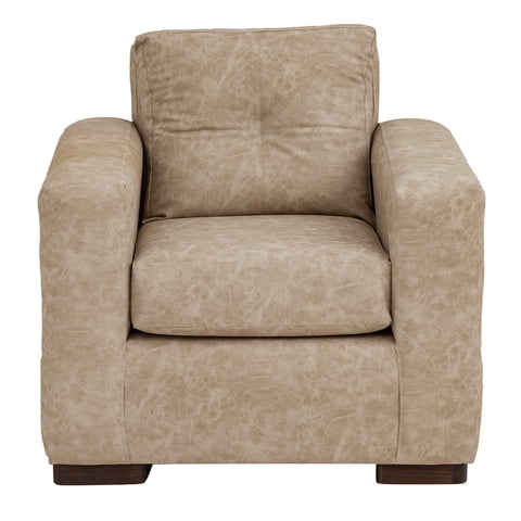 Muebles América - Sofá Franco 1 Cuerpo Cuero Auris Beige