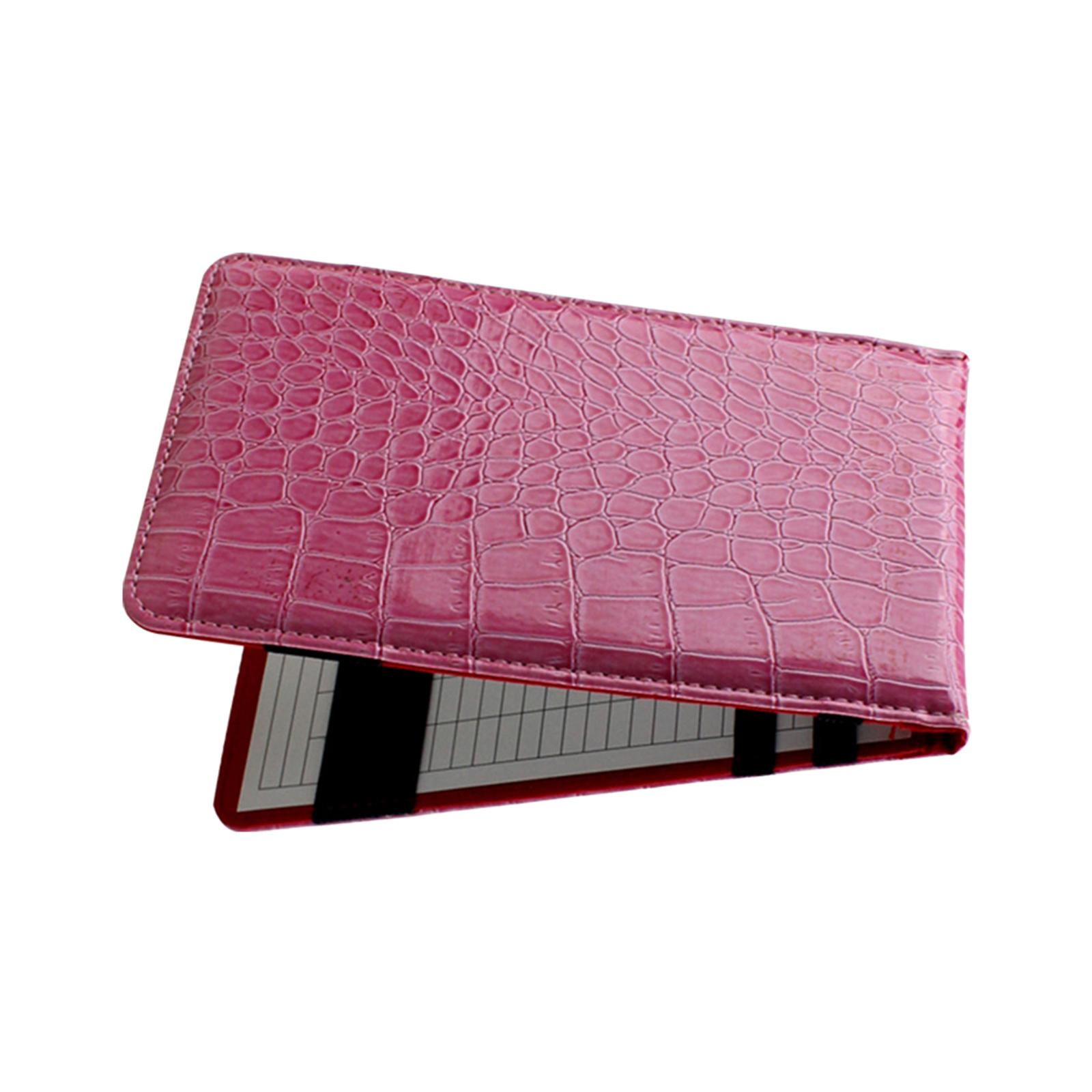 Magideal - Soporte De Tarjeta De Puntuación De Golf De Cuero Pu, Resistente Al Desgaste, Versátil, Portátil De 7X4,3 Pulgadas Para Hombres Y Mujeres, Golfista Rosa
