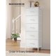 thumbnail image 2 of Cómoda SONGMICS para Dormitorio, Cajonera de Acero y MDF, 5 Cajones de Tela No Tejida, Organizador de Almacenamiento, Armario, Entrada, Blanco Nube y Blanco Nieve ULGS315W01S, 2 of 6
