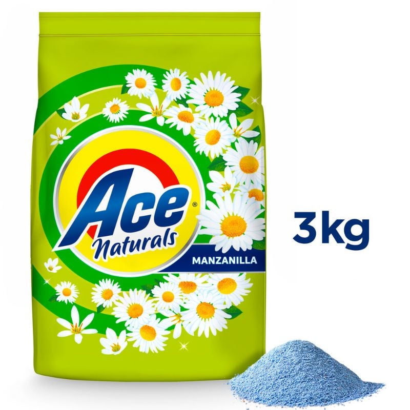 Detergente Polvo Manzanilla 3 kg Ace