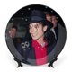 thumbnail image 1 of MICHAEL JACKSON Plato decorativo de porcelana fina (bone china), plato decorativo de cerámica para hogar, oficina, soporte de pared, platos decorativos para dormitorio - 6 pulgadas (15 cm), 1 of 6