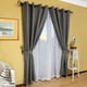 thumbnail image 4 of Set de Cortinas Rústica Con Argollas 8 Piezas Gris, 4 of 4