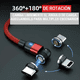 thumbnail image 3 of Cable magnético carga rápida + transmisión de datos Rojo, 3 of 3