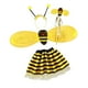 thumbnail image 2 of 4 Piezas Bumble Bee Honey Girls Kids Fairy Halloween Disfraz De Fiesta, 2 of 3