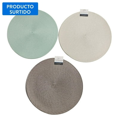 Set 2 Individuales Circulares Linea Pp Surtido 1 Un Mainstays