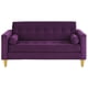 thumbnail image 1 of Sofa Retro 3 Cuerpos Felpa 01 Morado, 1 of 5