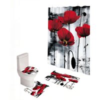 Genérico - Set De 4 Piezas Para Baño Con Estampado 19