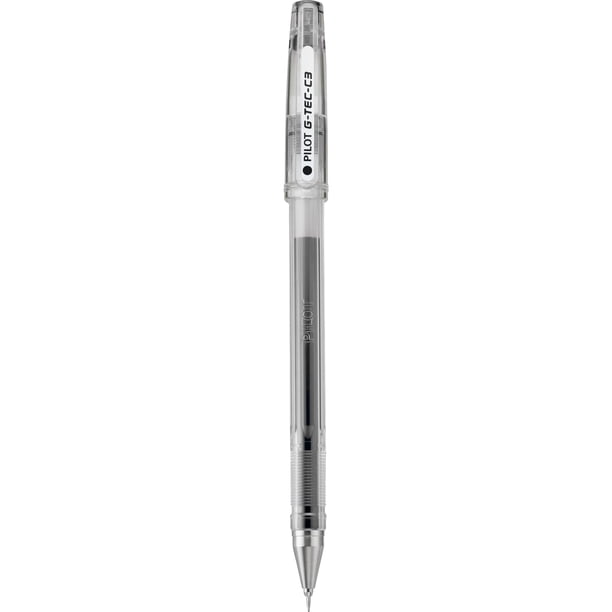 Bolígrafos enrollables de tinta de gel PILOT G-Tec-C microfinos de 0,3 mm, paquete de 12