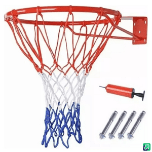 Genérico - Aro Basketball Aro Baloncesto 16 Mm Red Profesional 45Cm