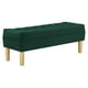thumbnail image 2 of Banqueta Wood 2c Felpa 05 Verde Botella, 2 of 4
