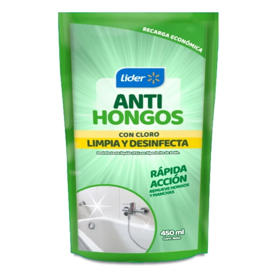 Limpiador Anithongos Líquido Recarga Doypack 450 ml Lider