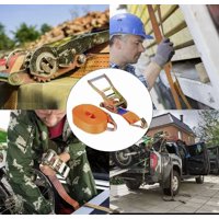 Genérico - Eslinga De Amarre 5 Mts Límite De Carga 1100 Kg, Con Ratche