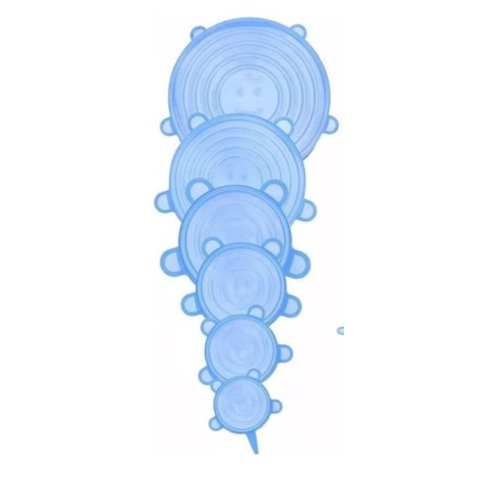 Tomasstore - Pack 6 Tapas Cubiertas Almacenamiento Alimentos