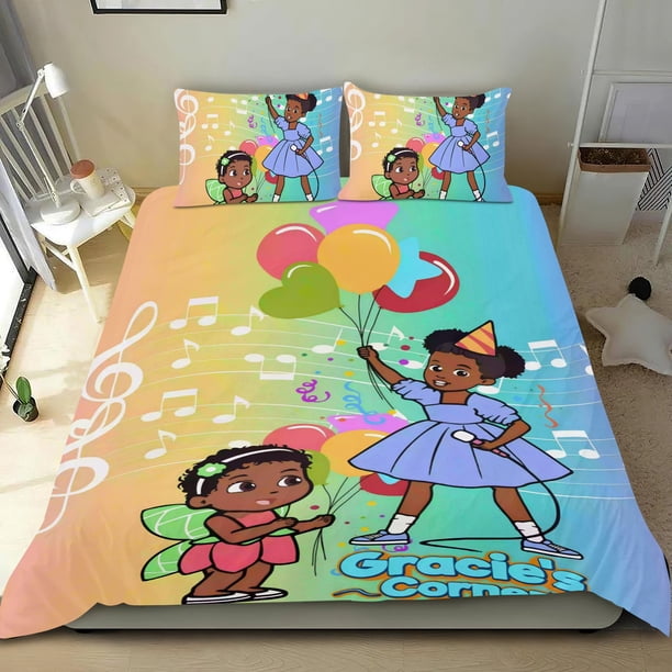 Rincón de Gracie Conjunto de sábanas temático, trío de piezas, cómodo y amigable con la piel, diseño único, regalo de decoración para el hogar para familiares, amigos y fans,140cm *210cm
