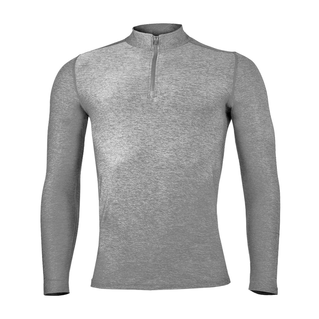 Andesland - Polera Dry Fit Con Cierre Manga Larga Hombre