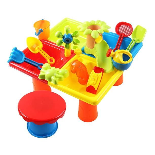 25 uds juguetes de mesa de agua y arena, regalo de mesas sensoriales, juguetes de verano para niños y niñas, juego de juguetes de playa al aire libre