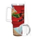 thumbnail image 3 of ¿Dónde en el Mundo Está Carmen Sandiego? Vaso aislado de acero inoxidable con asa, diseño temático, regalo para familia, amigos y fans; incluye pajita y encaja en el portavasos estándar, 40 oz, 3 of 6