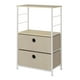 thumbnail image 1 of Comoda de 2 Cajones Metalica Beige Lino MDF, 1 of 3