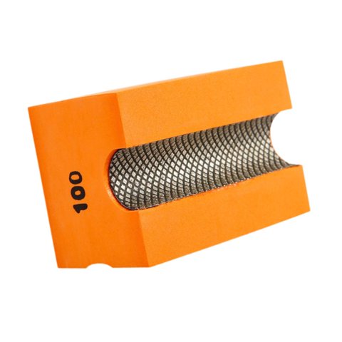 Magideal - Bloque De Arena Manual, Almohadilla De Pulido Manual, Decoración Interior, Almohadilla De Pulido De Diamantes Profesional, Cortadora De Bordes Para Vi Grano 100