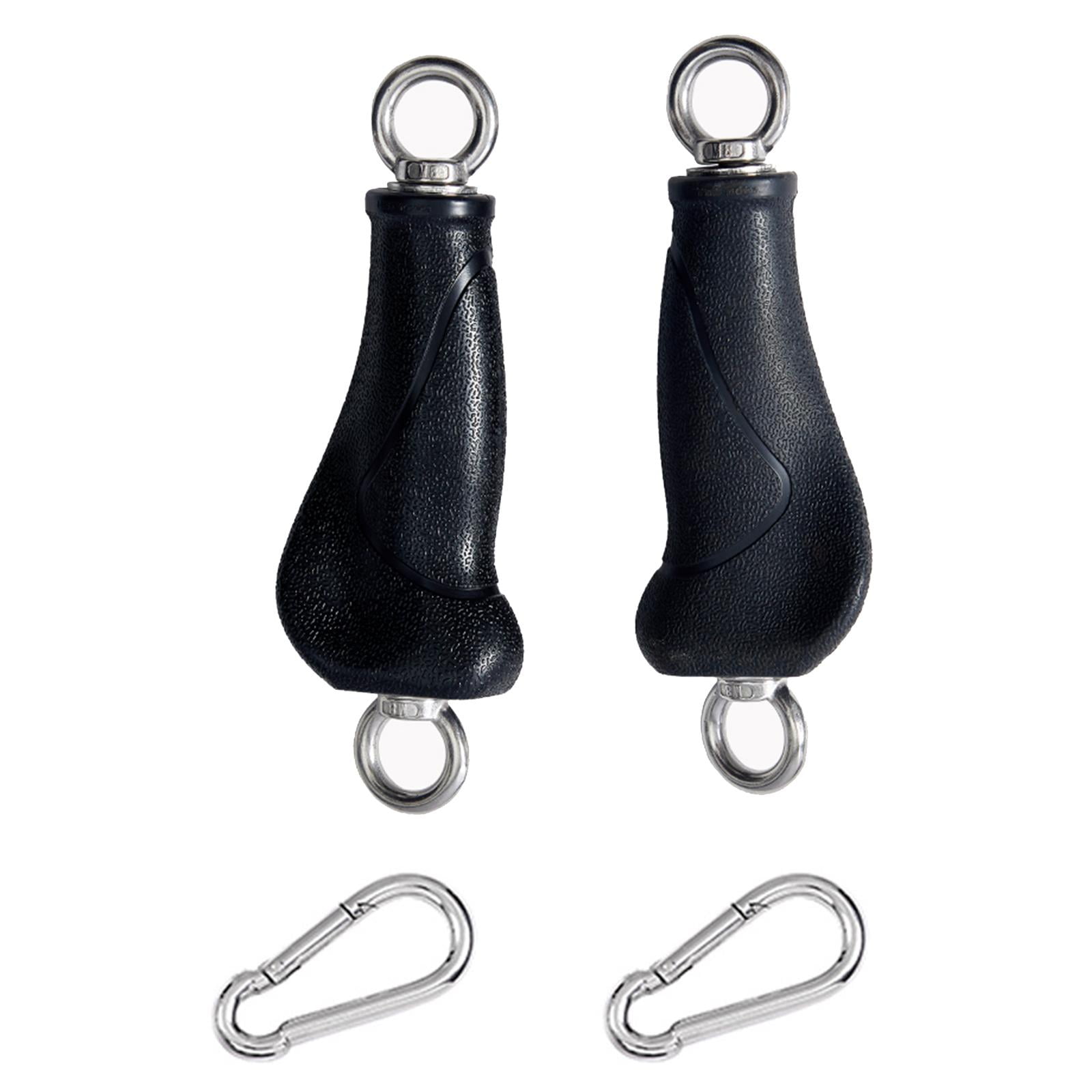 Magideal - 2x Manijas De Ejercicios Empuñaduras De Dominadas Ejercitador Entrenamiento Empuñaduras De Escalada Mango De Tríceps Con Anillos Brazo Bíceps Espalda
