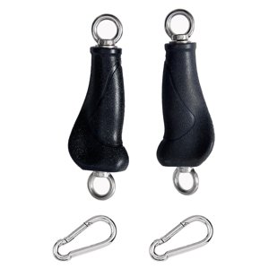 Magideal - 2X Manijas De Ejercicios Empuñaduras De Dominadas Ejercitador Entrenamiento Empuñaduras De Escalada Mango De Tríceps Con Anillos Brazo Bíceps Espalda